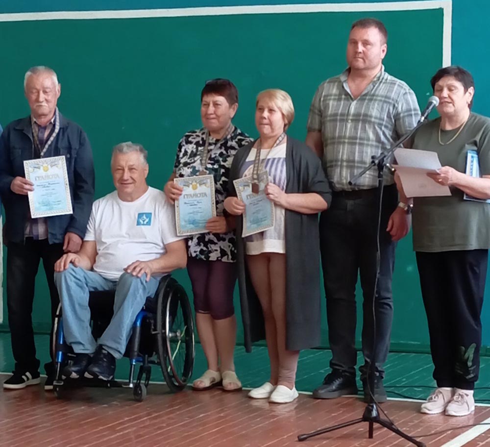 Рекреаційні  ігри серед людей з інвалідністю в селищі Ланна